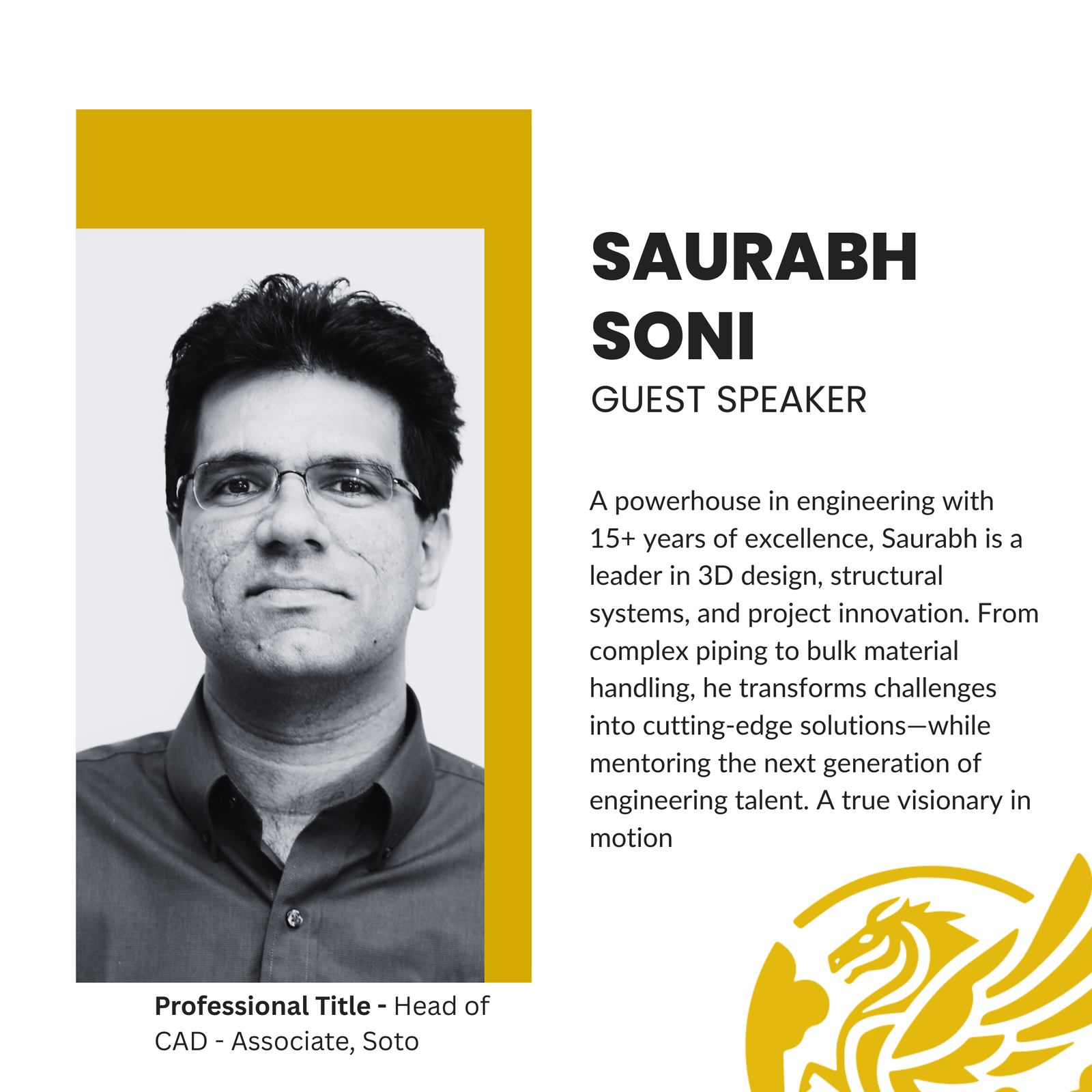 Welcoming Saurabh to Pegasus International College: 20+ Years of Civil Construction Expertise